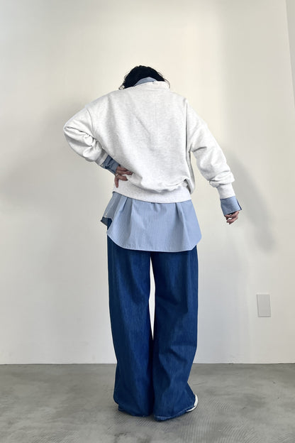 ハーフジップロゴスウェットPO　F3301