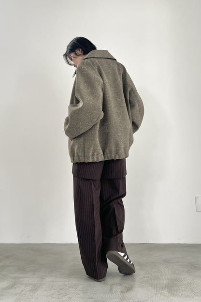 ツイードボンディングコーチジャケット　F1199