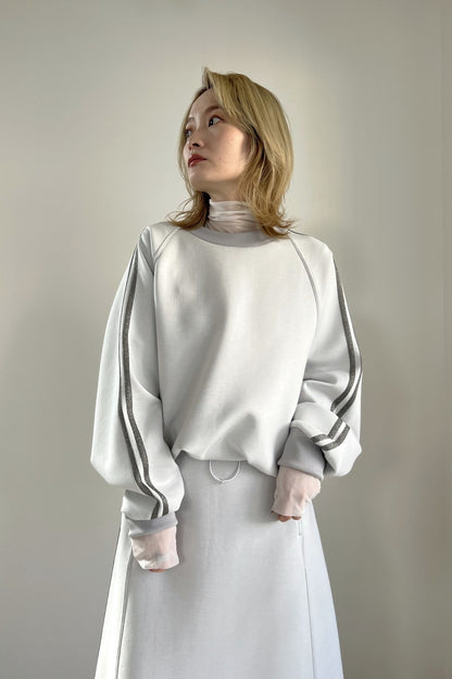 ラインスリーブボンディングプルオーバー　F3234