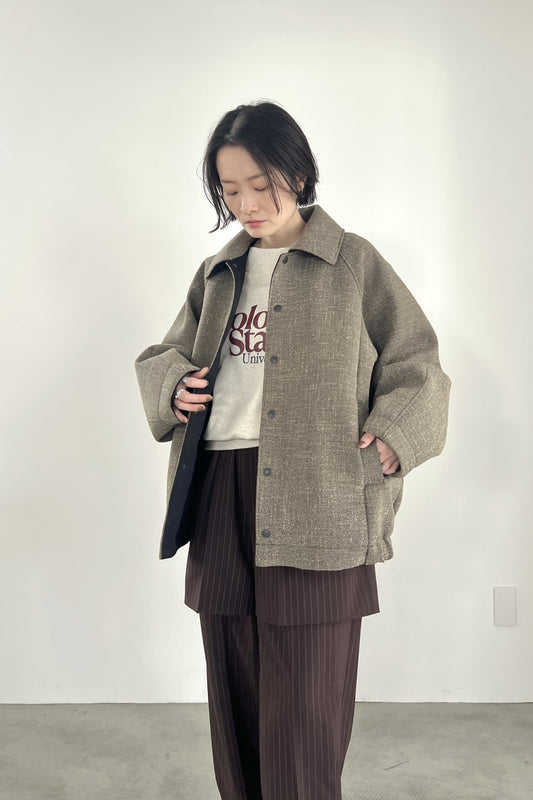 ツイードボンディングコーチジャケット　F1199