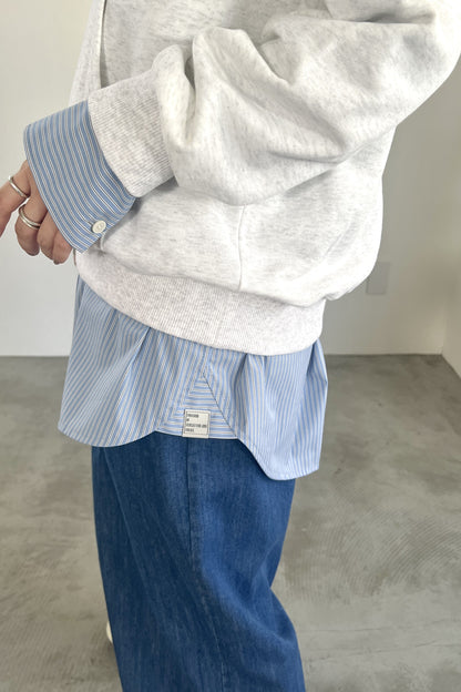 ハーフジップロゴスウェットPO　F3301