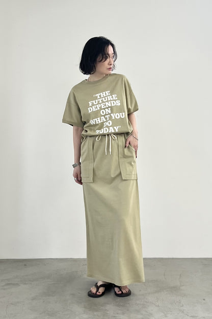 2WAYロゴプリントTシャツ　F3310