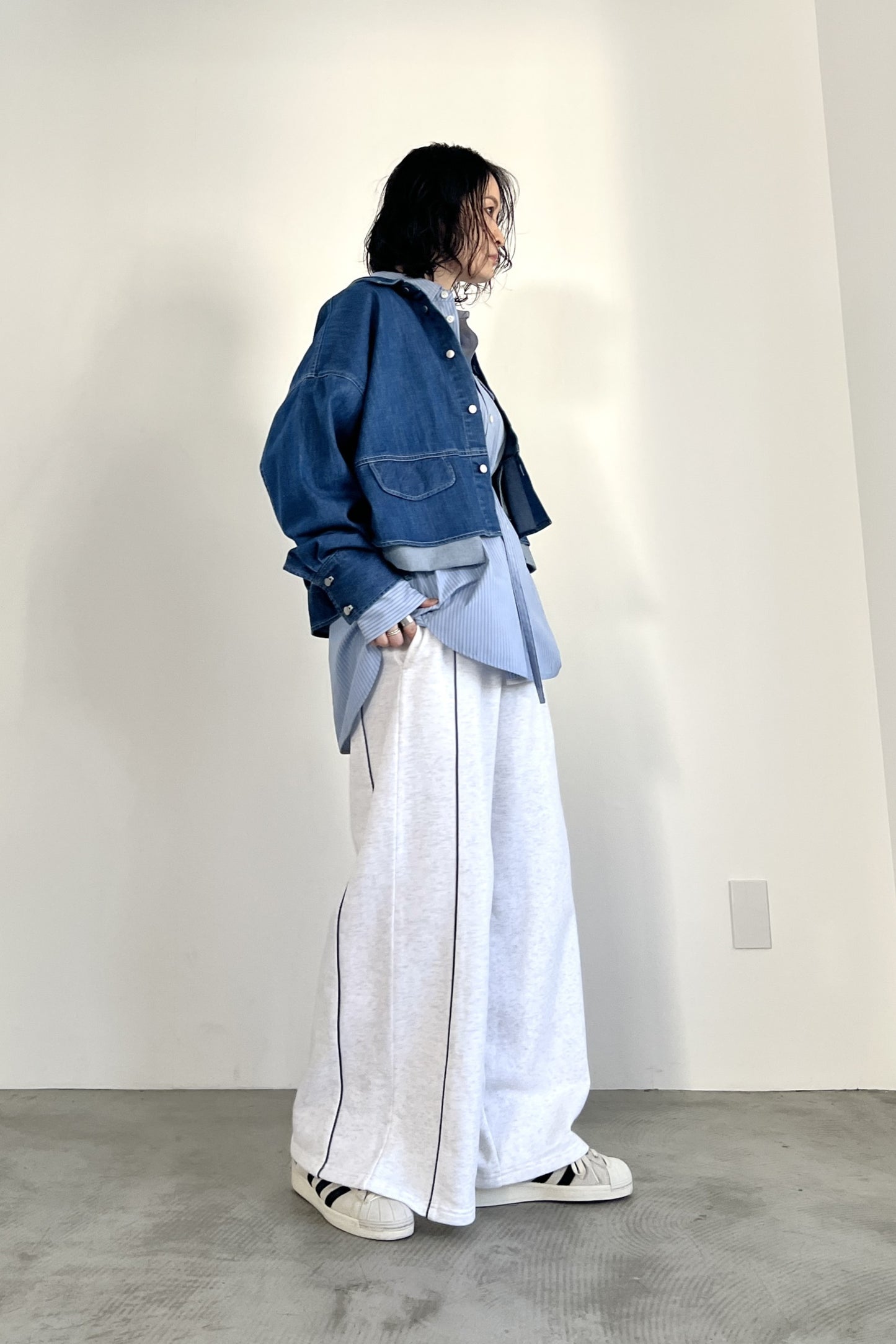 サイドラインスウェットパンツ　F2164