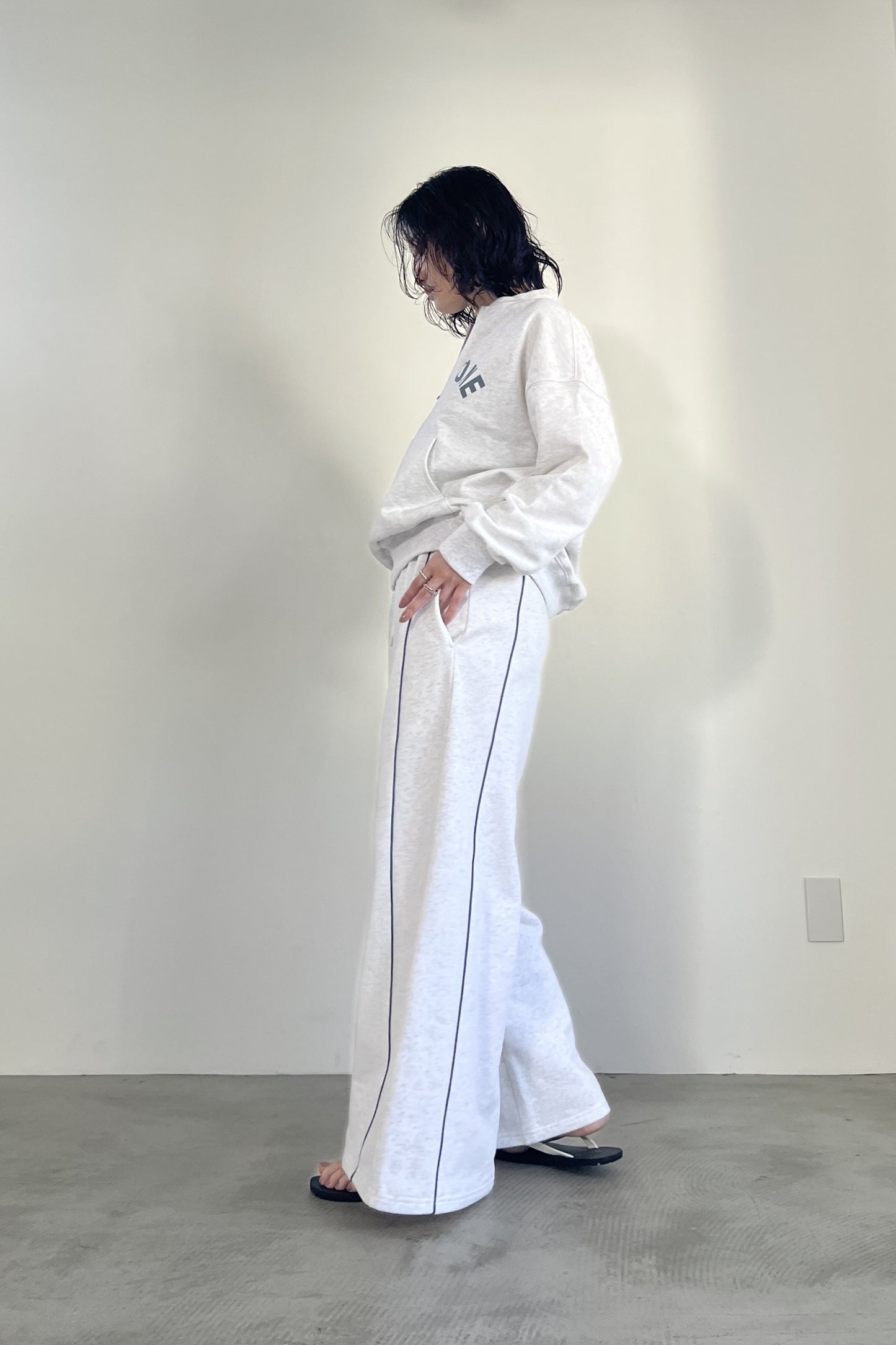 ハーフジップロゴスウェットPO　F3301