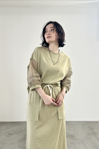 メッシュスリーブTシャツ　F3311
