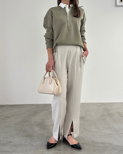 ポケットフリルテーパードPT　23188