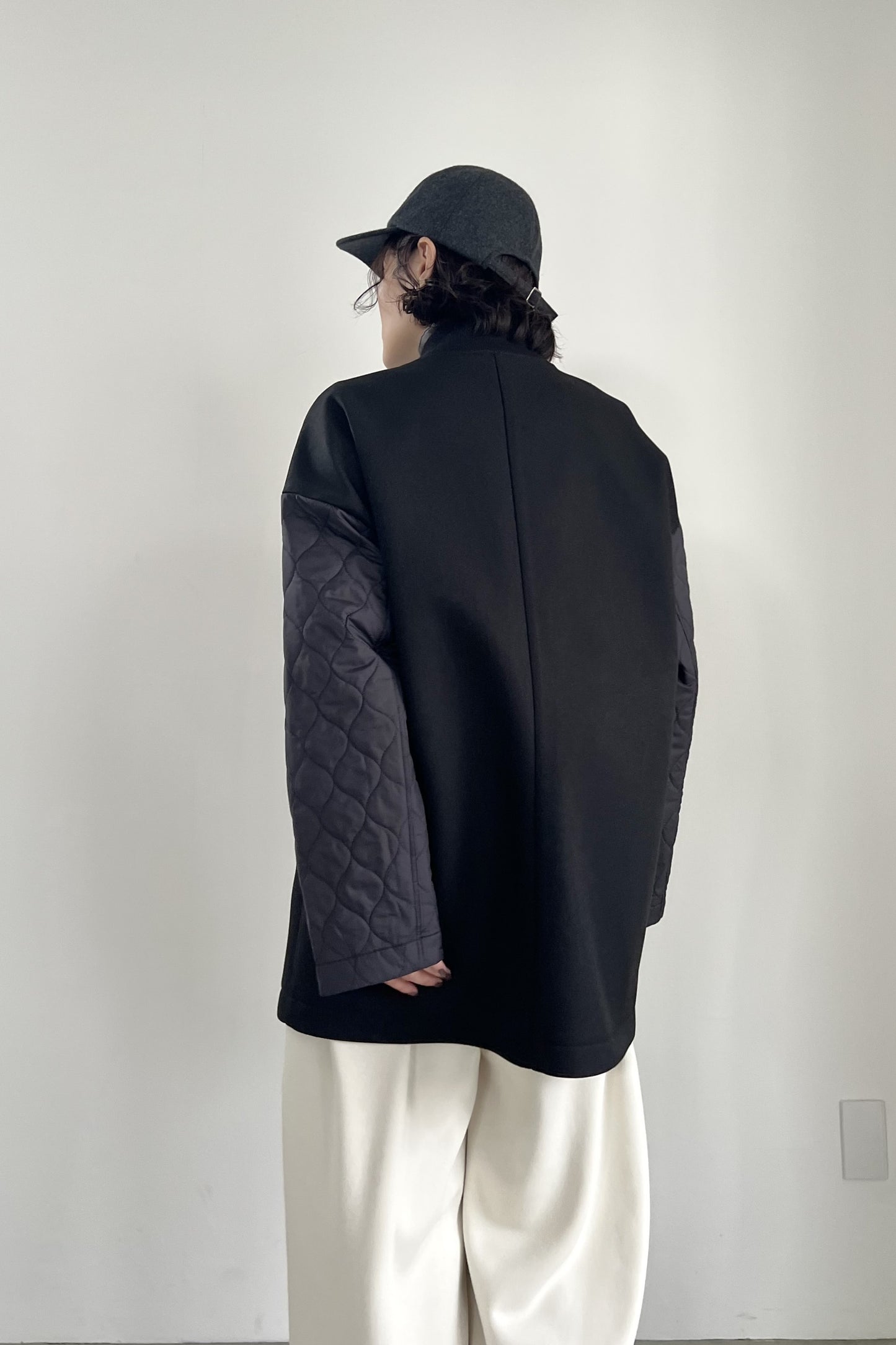 キルトスリーブボンディングジャケット　F1203