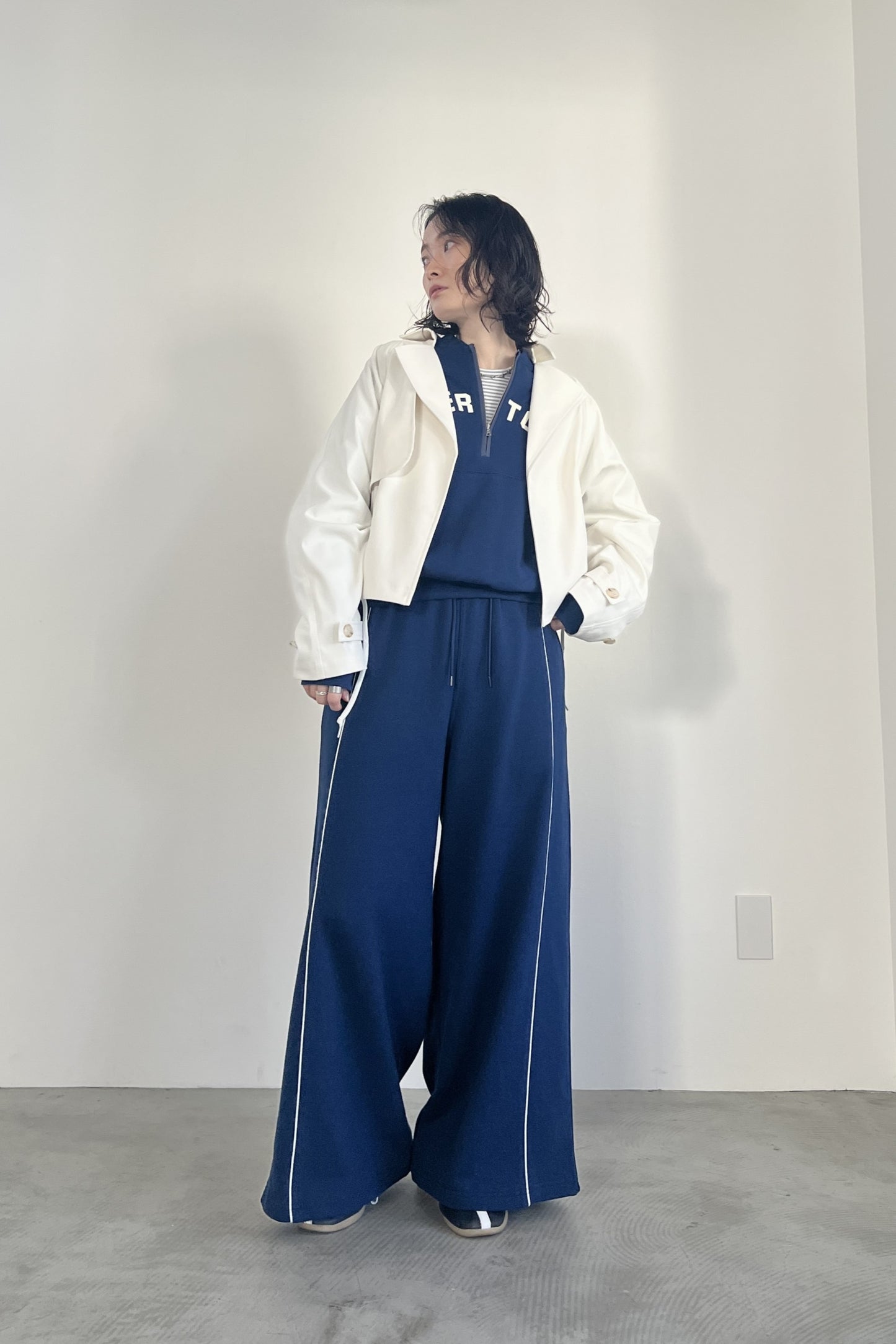 ショート丈トレンチジャケット　F1204