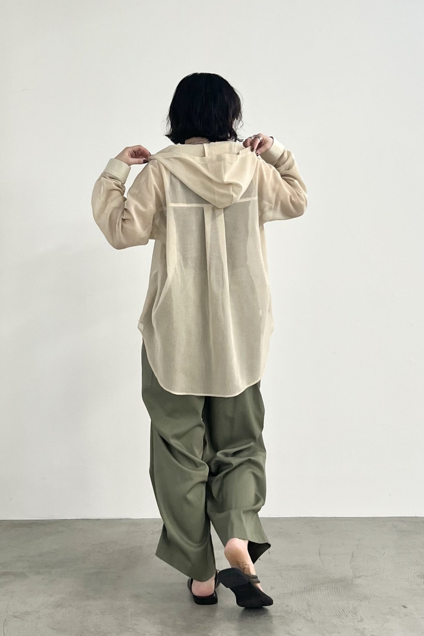 スナップボタンデザインカーゴパンツ　F2169