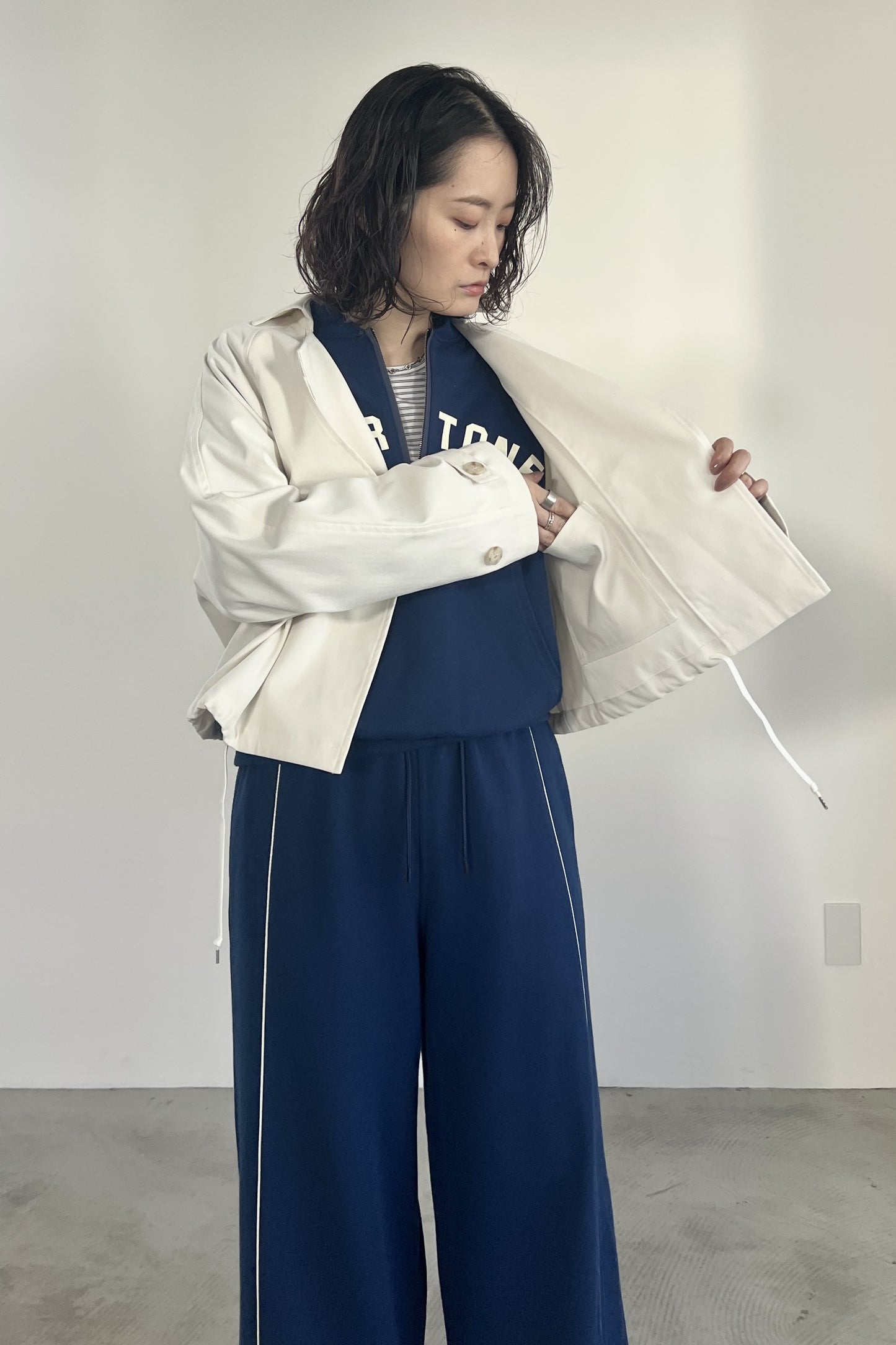 ショート丈トレンチジャケット　F1204