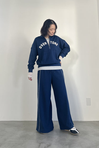 ハーフジップロゴスウェットPO　F3301