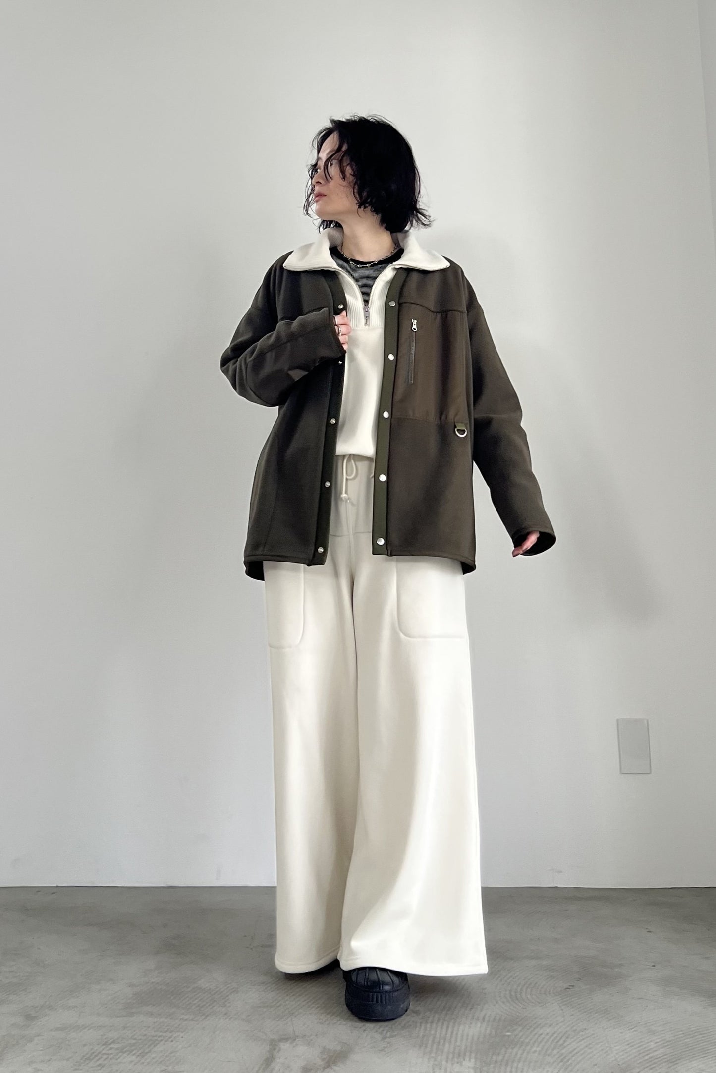 フリースカーディガン　F3299