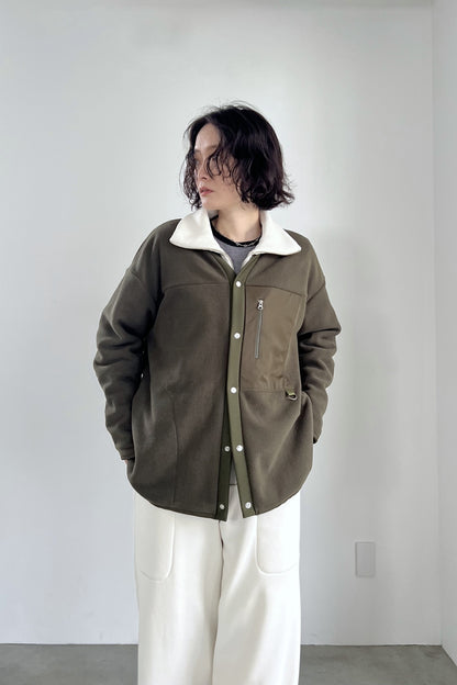 ボンバーヒートハーフジッププルオーバー　F3297