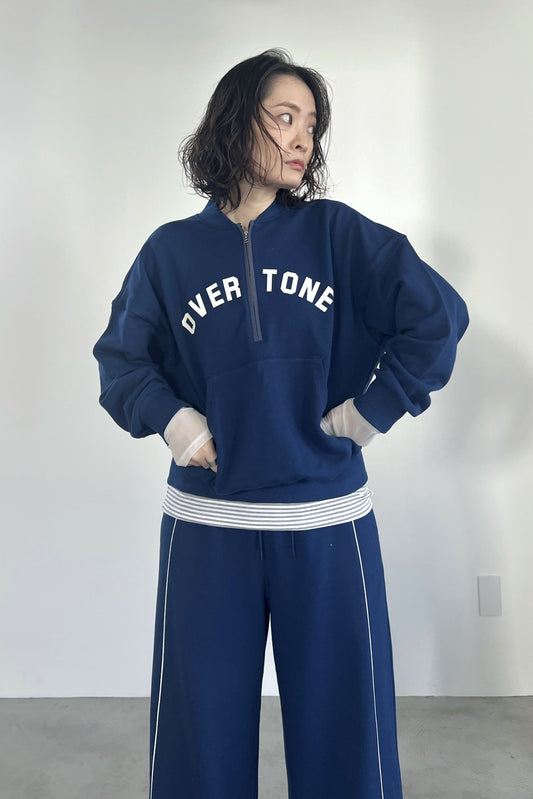 ハーフジップロゴスウェットPO　F3301