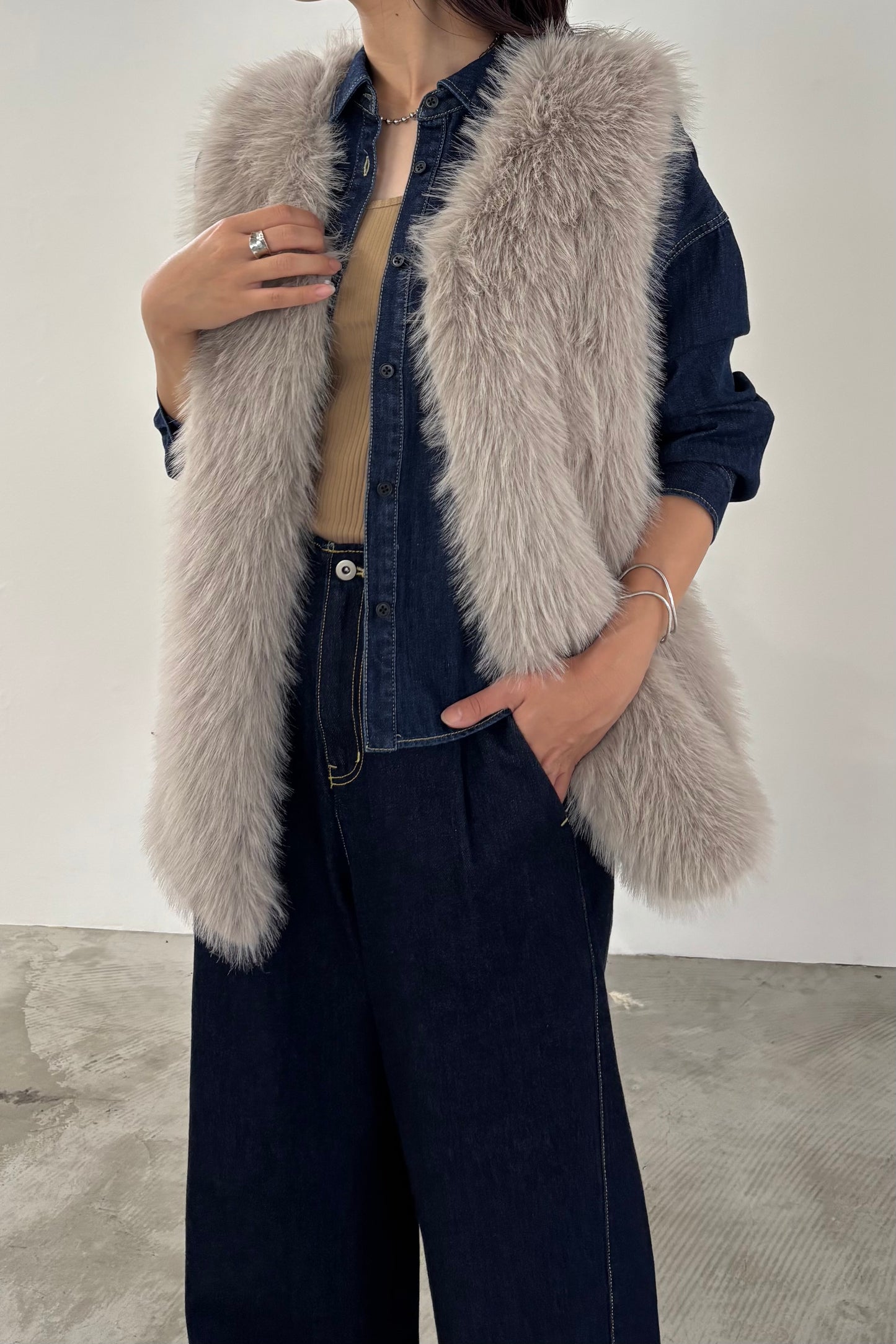 ライトオンスデニムシャツ　15905