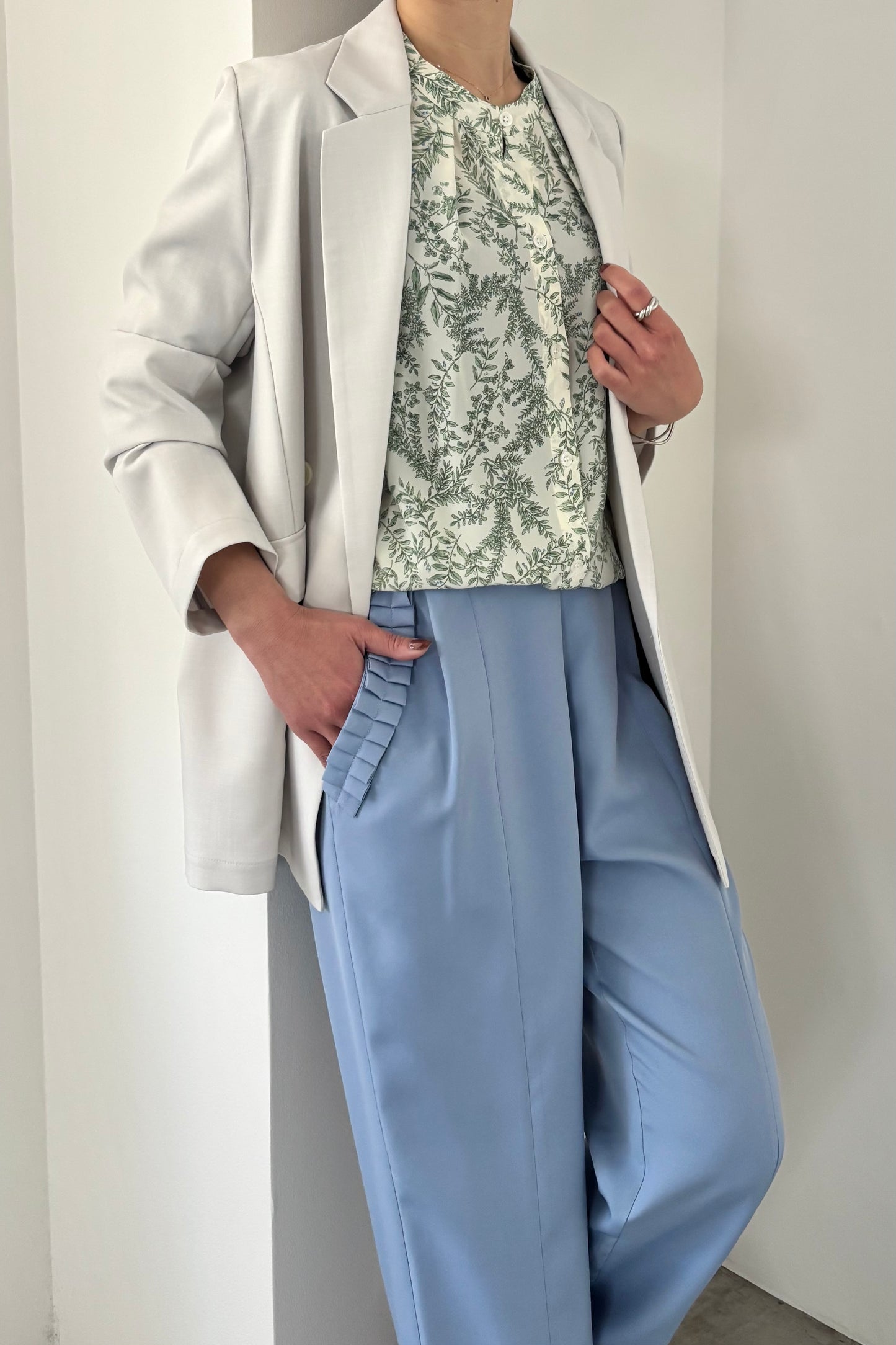 ボタニカルプリントBL 15947