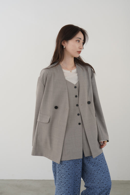 T/RノーカラーJK　15909