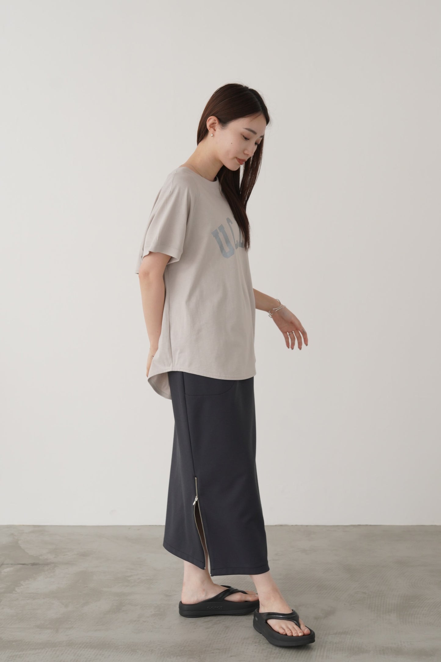 シルバーロゴプリントTシャツ　35408