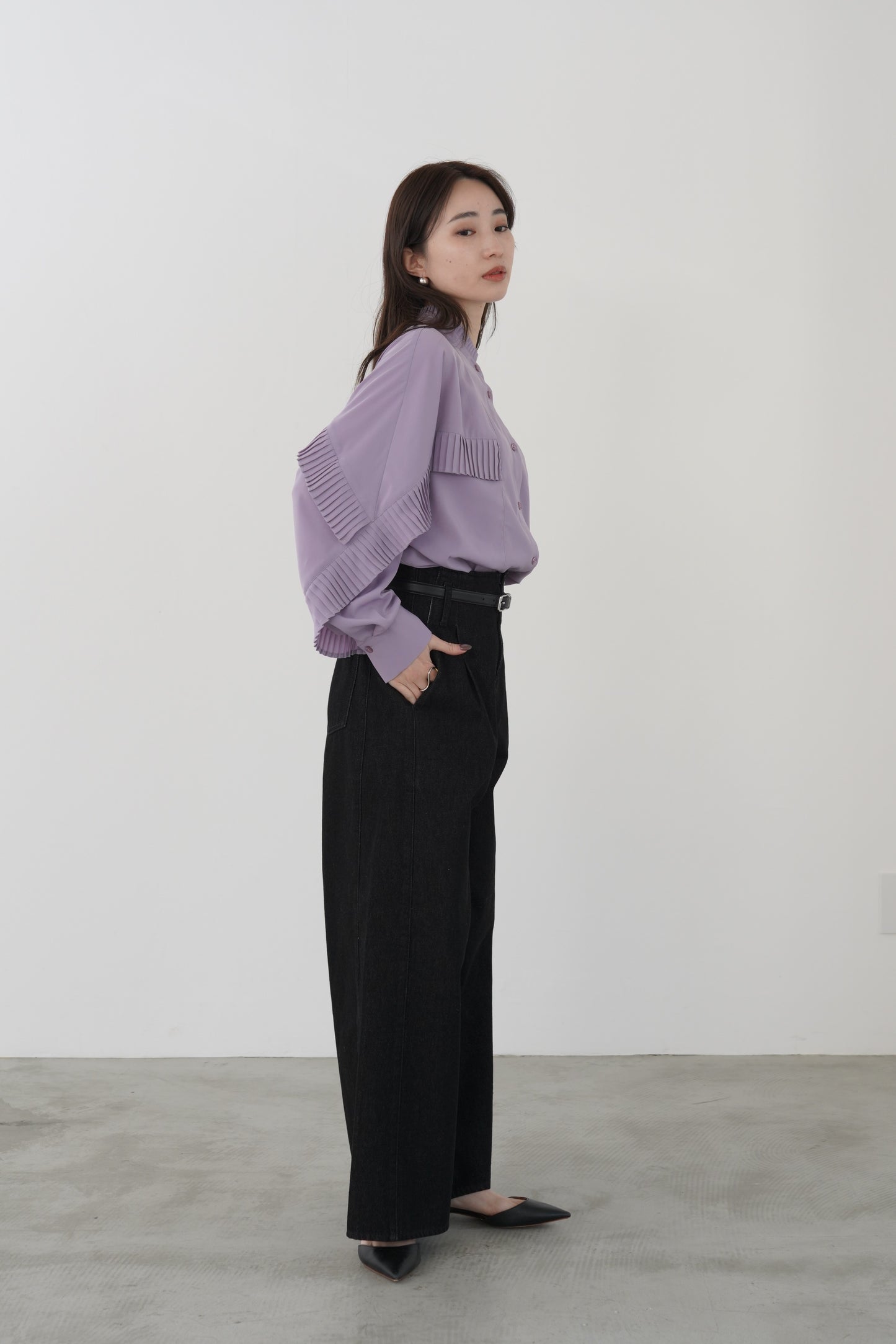 タックプリーツデシンBL　15904