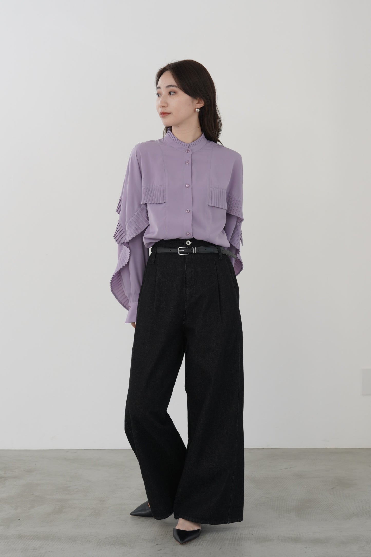 タックプリーツデシンBL　15904