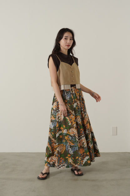 モックネックシアータンクトップ　35602