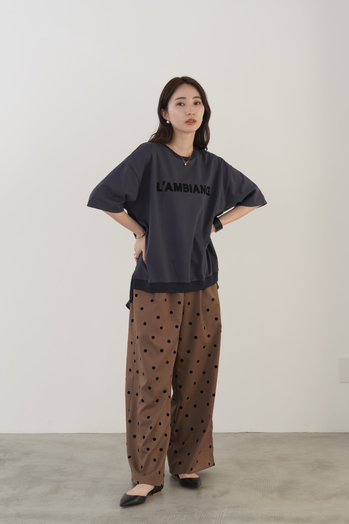 割裁サテンドッキングTEE　35523