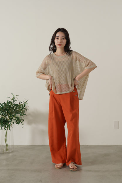 ラメメッシュニットP/O　35610