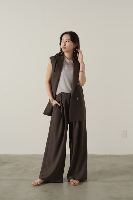 ツイルダブルブレストジレ　15974