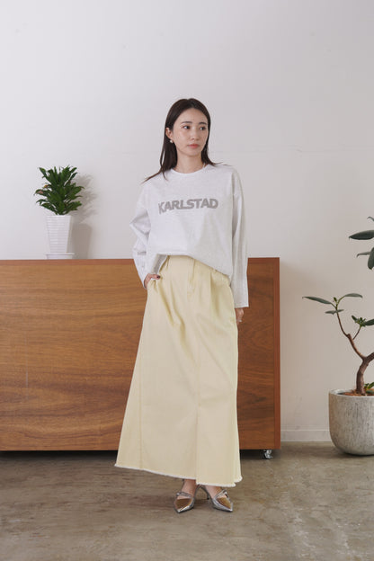 フリンジデニムロングSK　23191