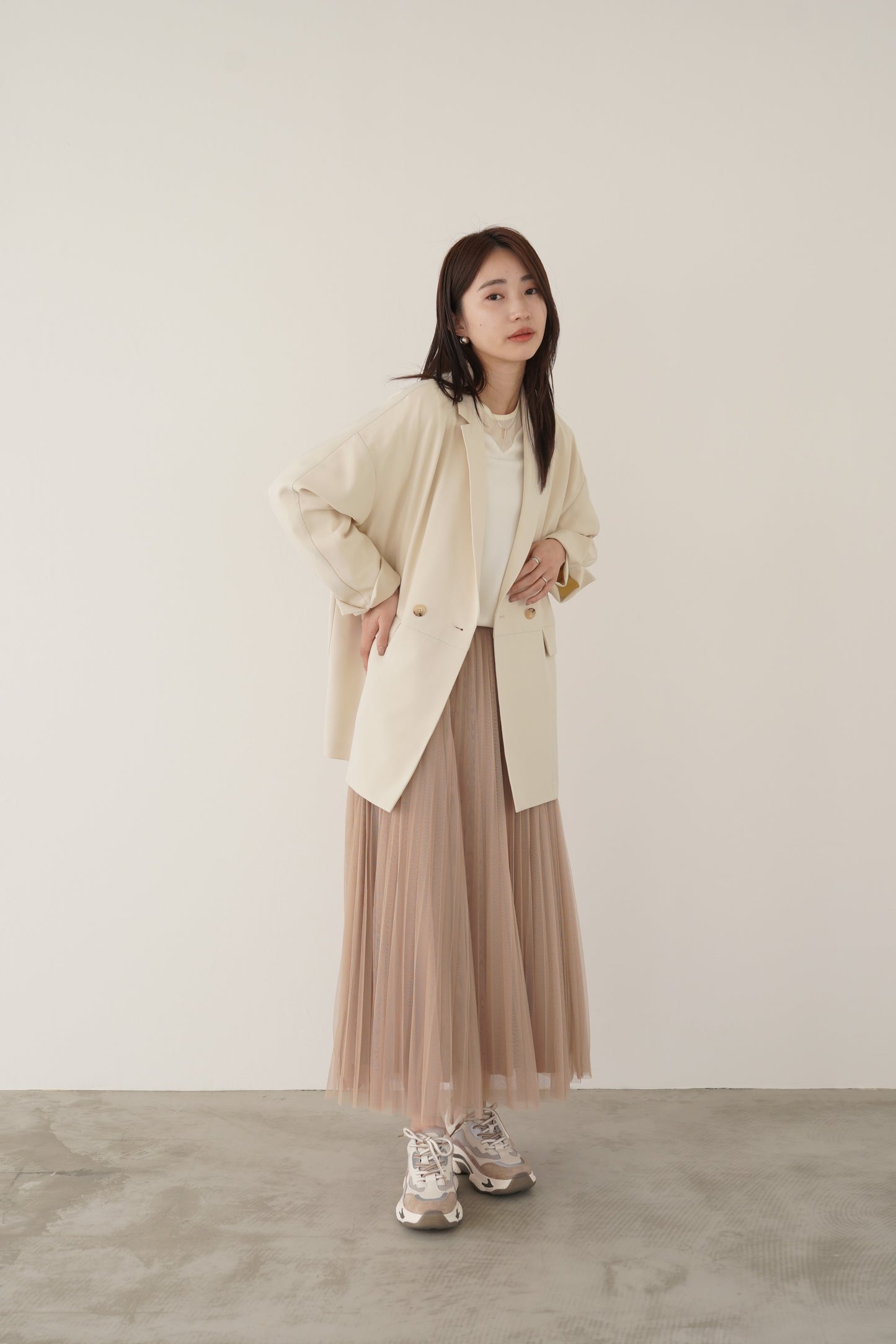 リバーシブルチュールスカート　23036