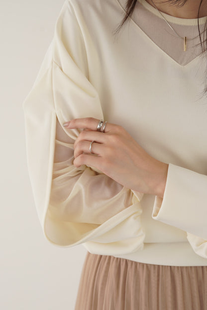 シアーレイヤードトップス　15725