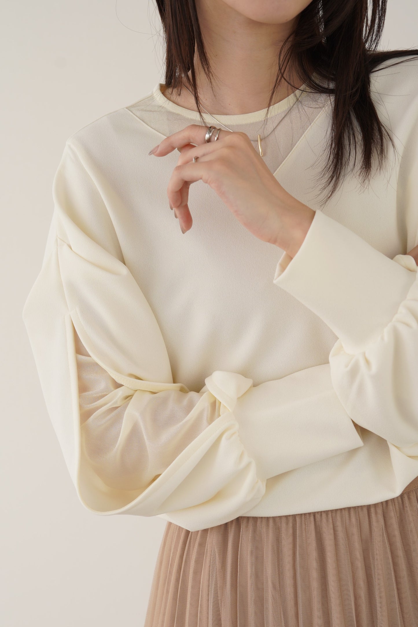 シアーレイヤードトップス　15725