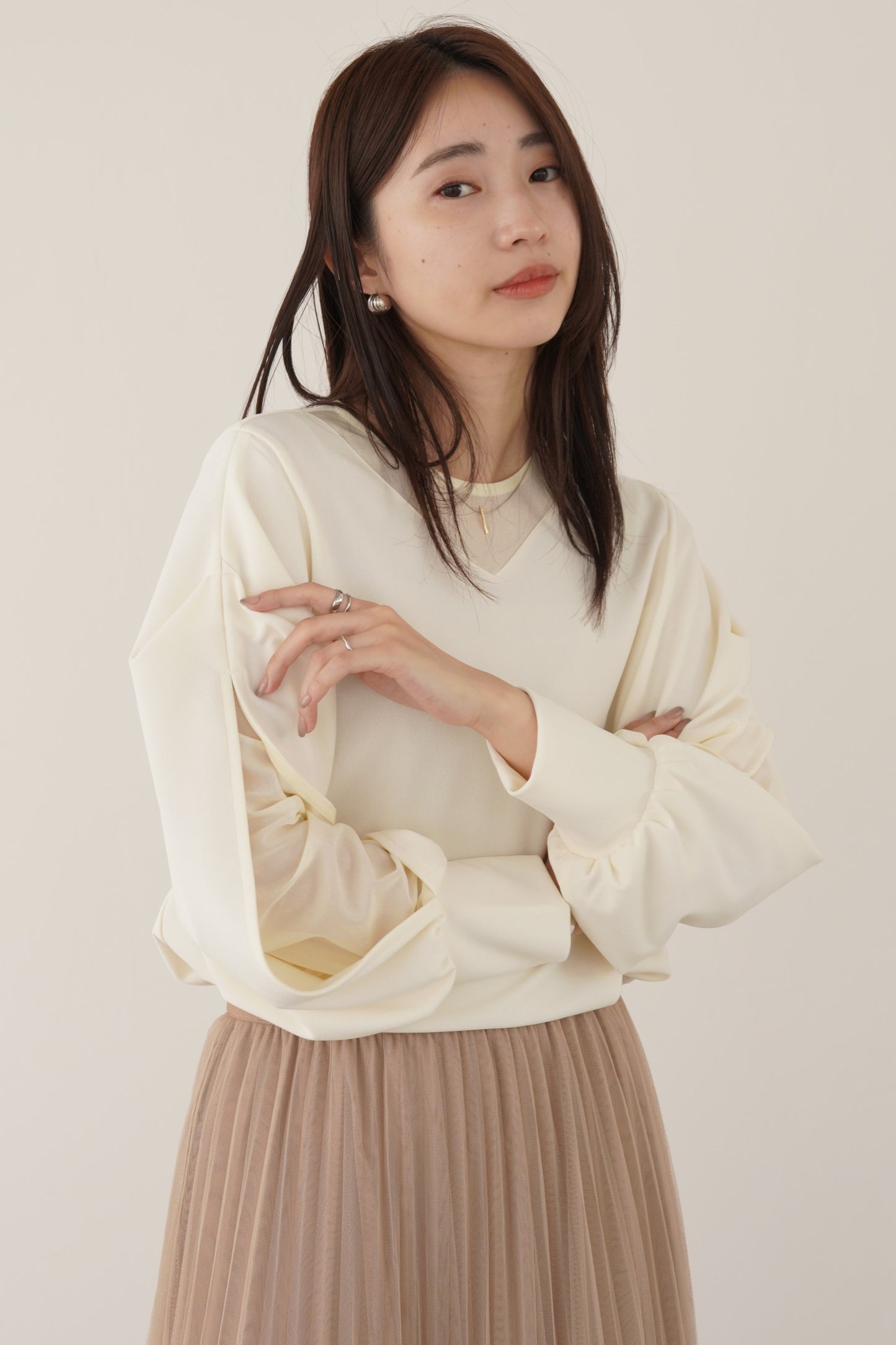 シアーレイヤードトップス　15725