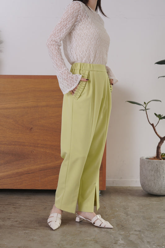 ポケットフリルテーパードPT　23188