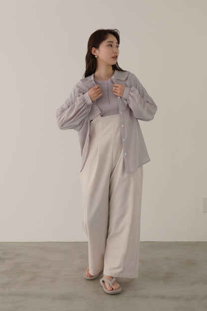 ラメリブTシャツ　35485
