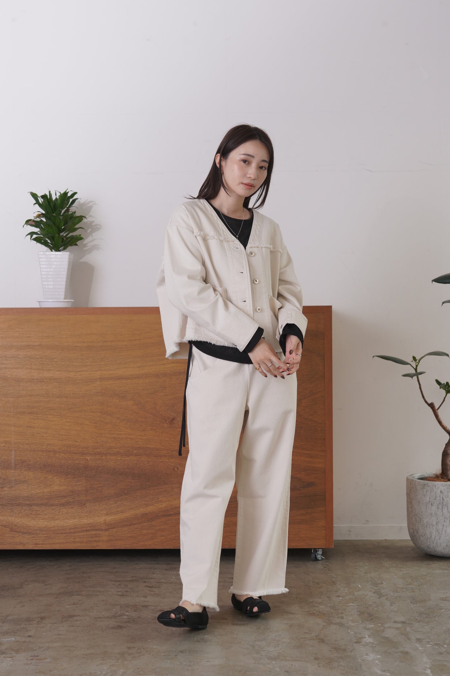 フリンジデニムPT　23192