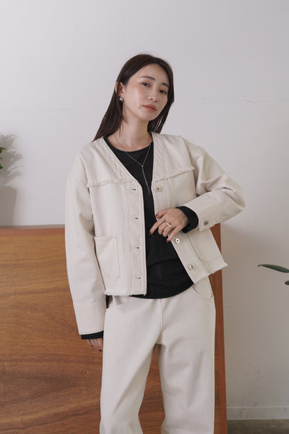 VカラーデニムJK　15952