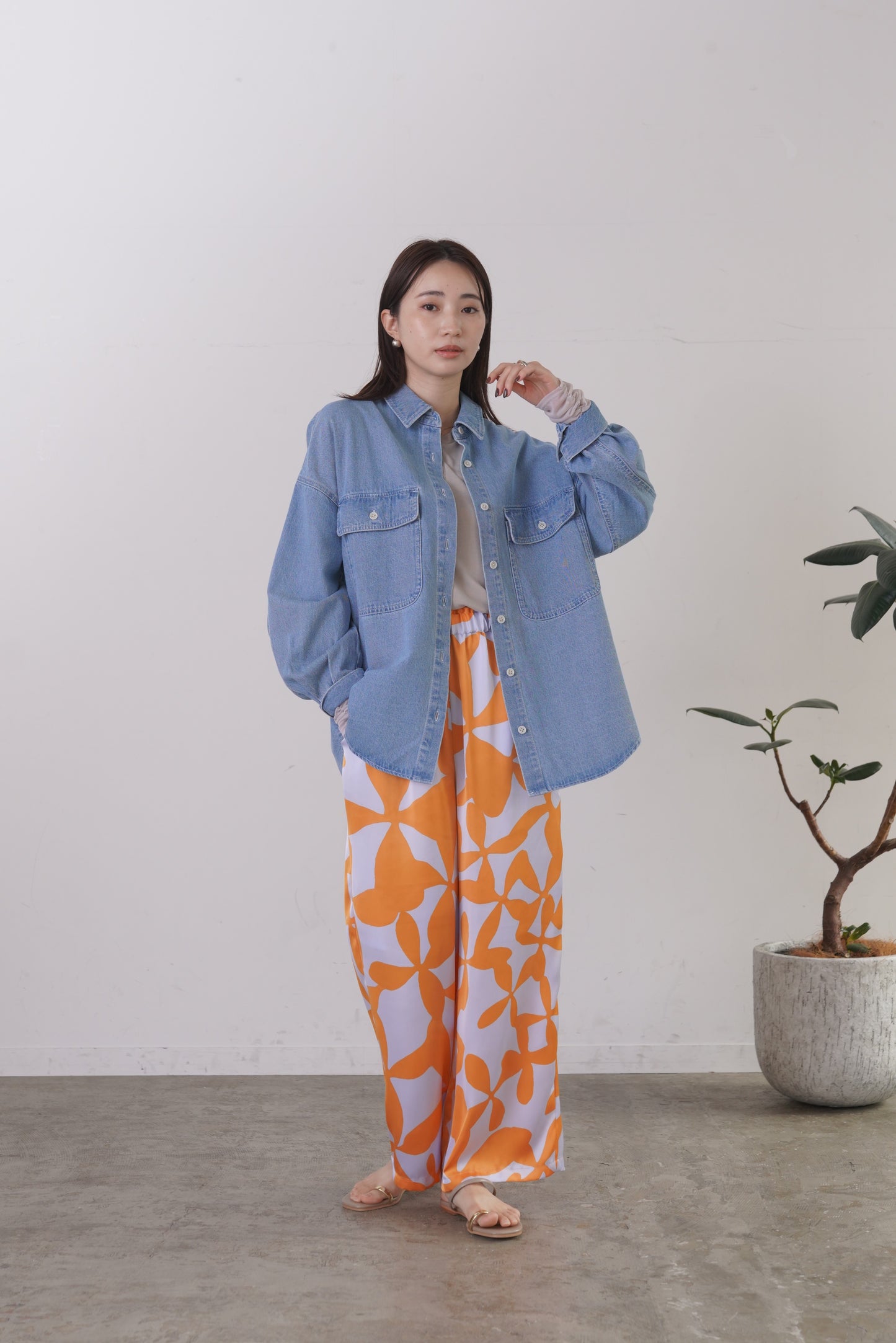 カラーデニムSH　15951