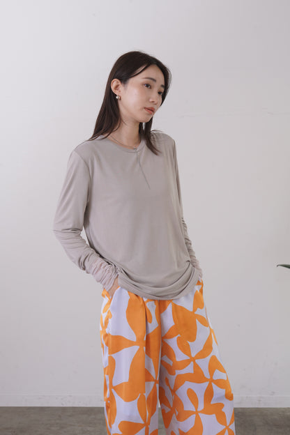 シアーシフォンドッキングカットソー　35585