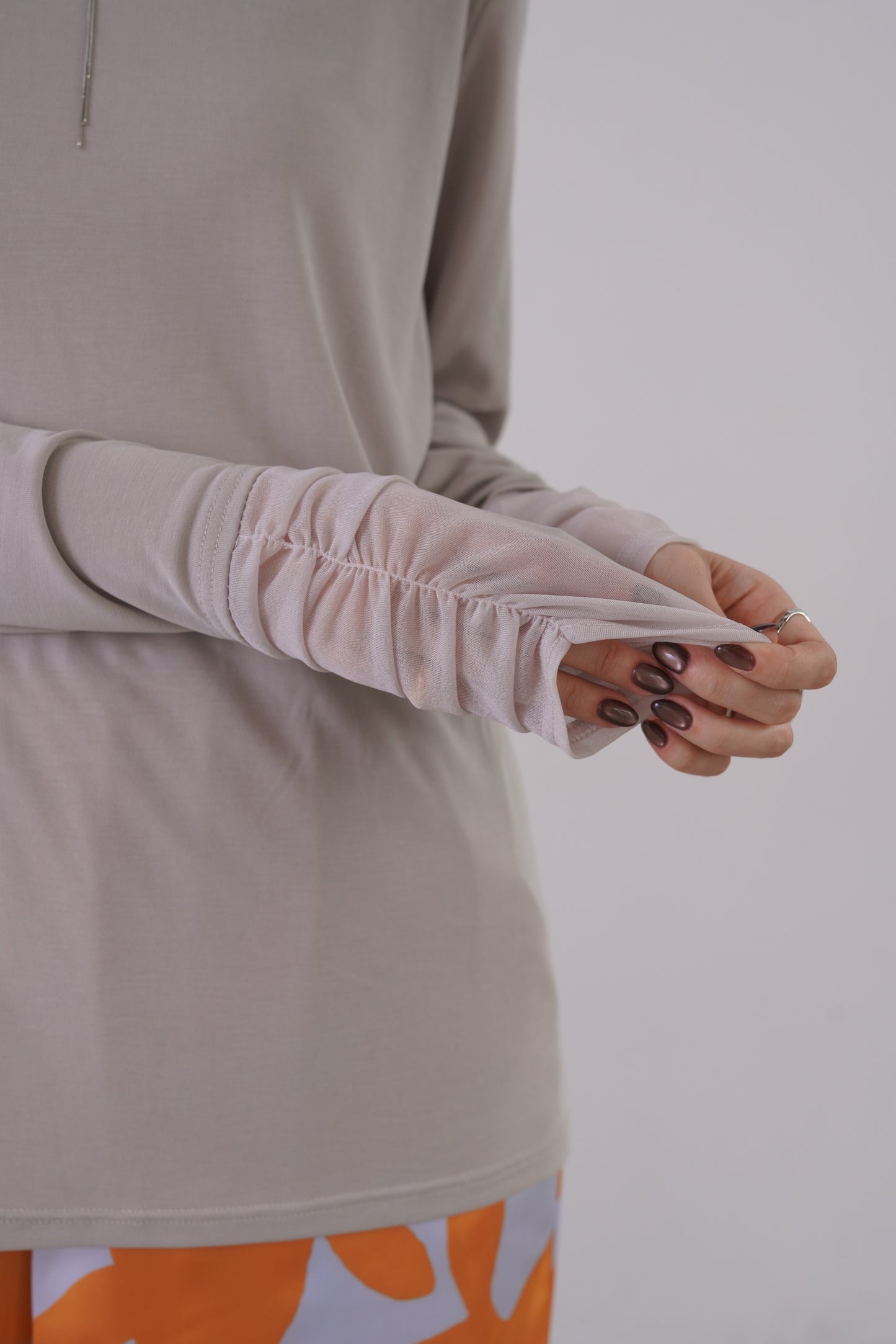 シアーシフォンドッキングカットソー　35585