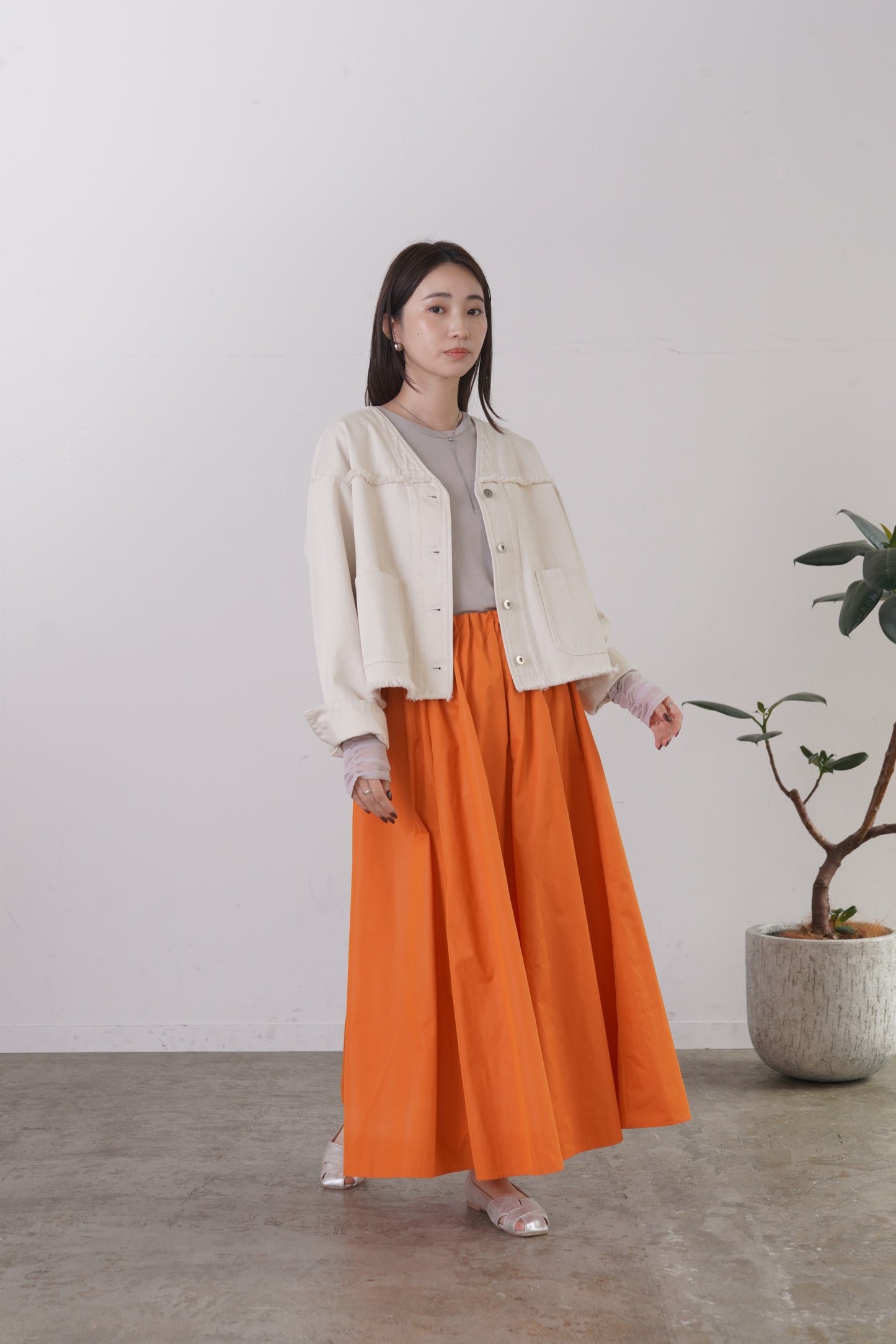 VカラーデニムJK　15952