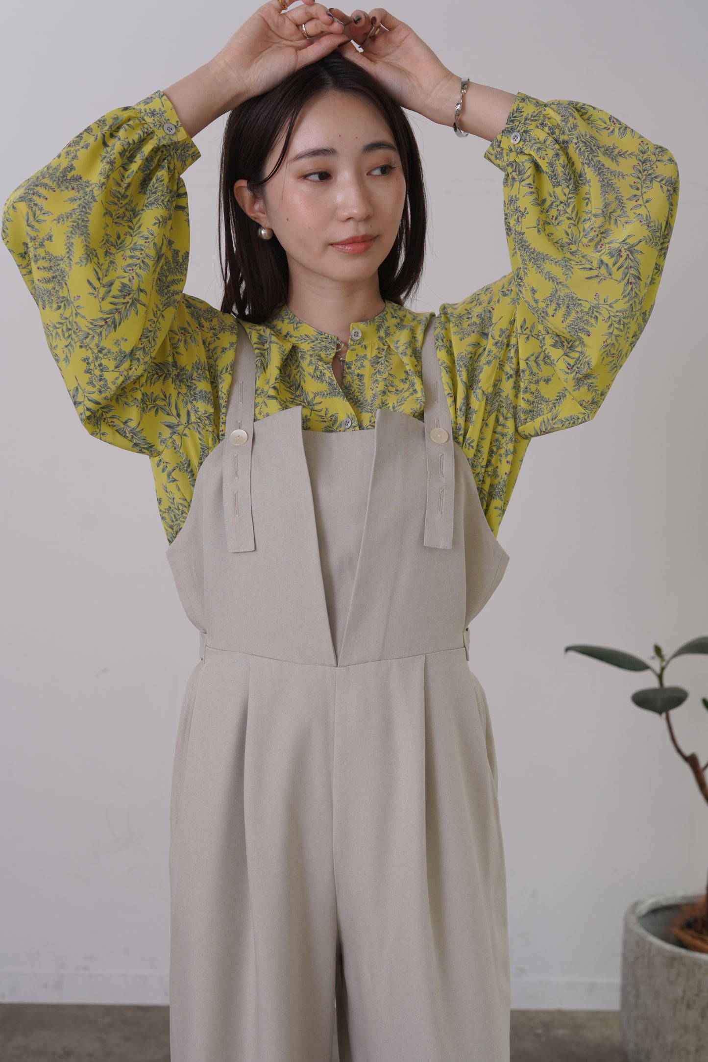 ボタニカルプリントBL 15947