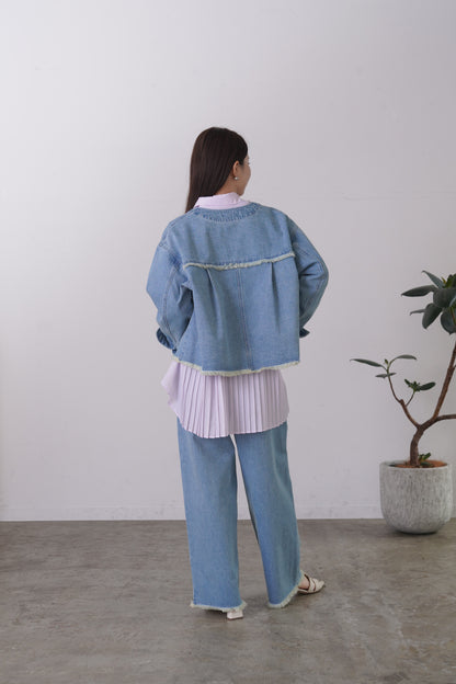 VカラーデニムJK　15952