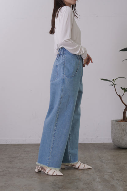 フリンジデニムPT　23192