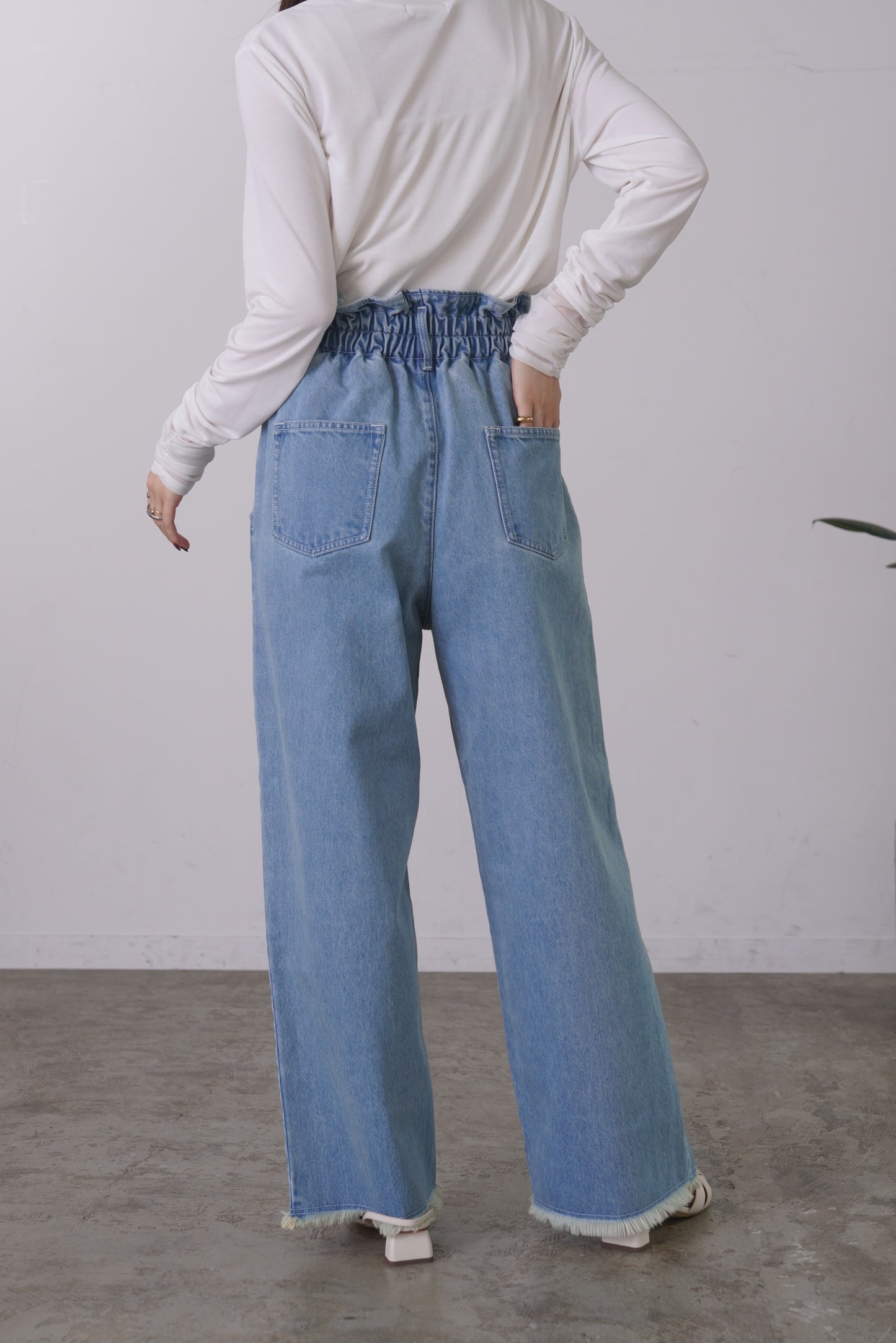 フリンジデニムPT　23192