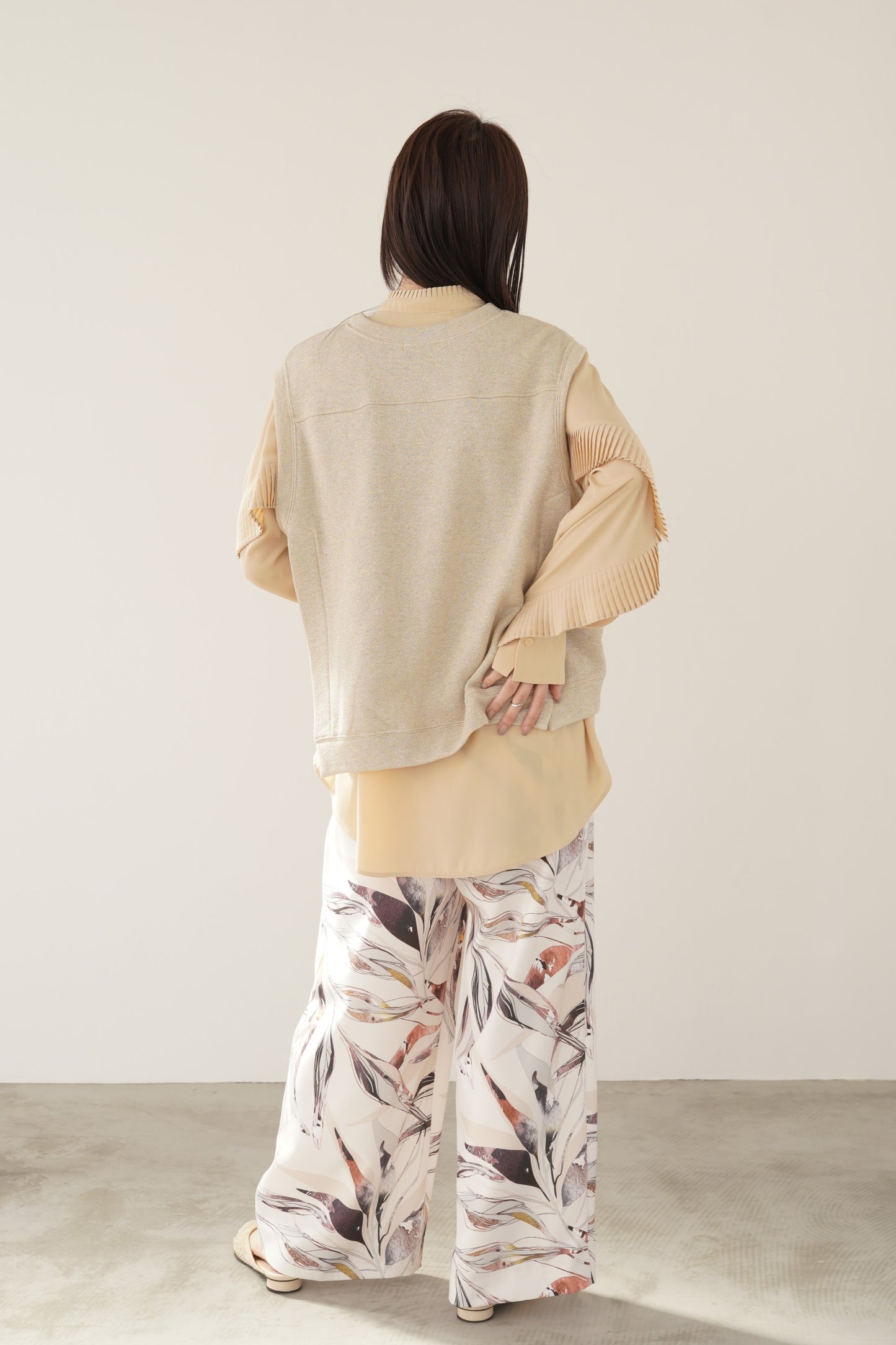 ラメスウェットベスト　35346