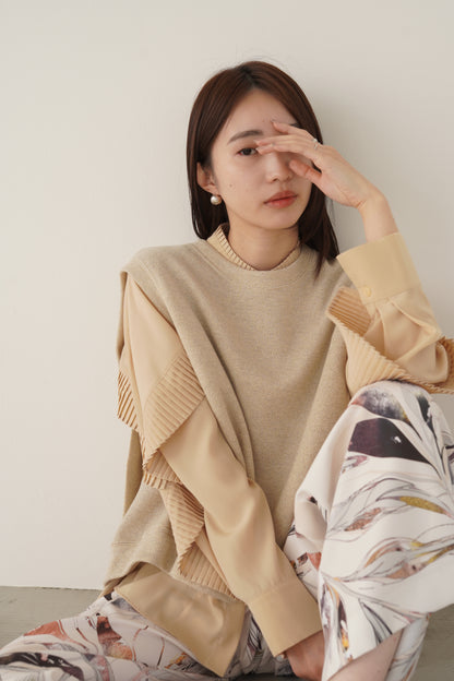 ラメスウェットベスト　35346