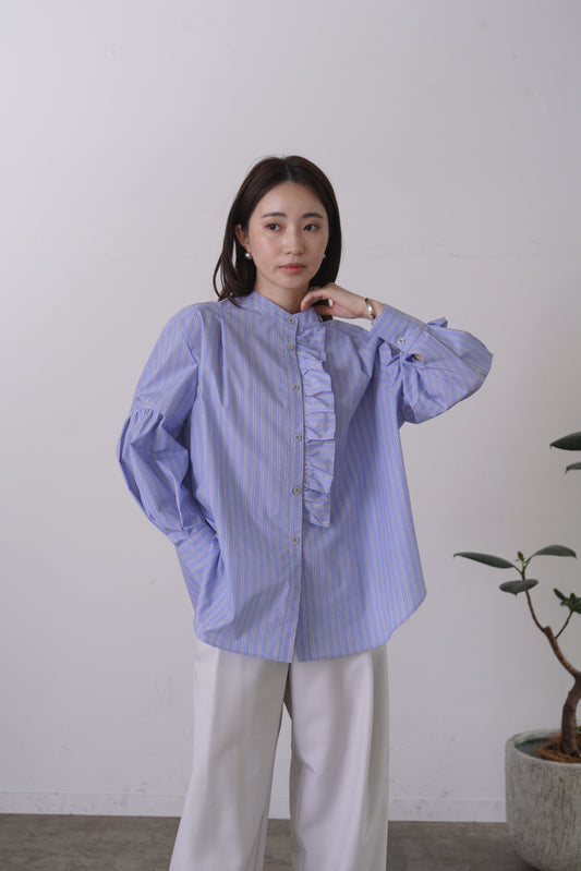 バンドカラーフリルBL　15945