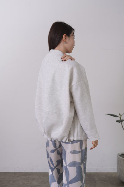 コクーンノーカラーブルゾン　35592