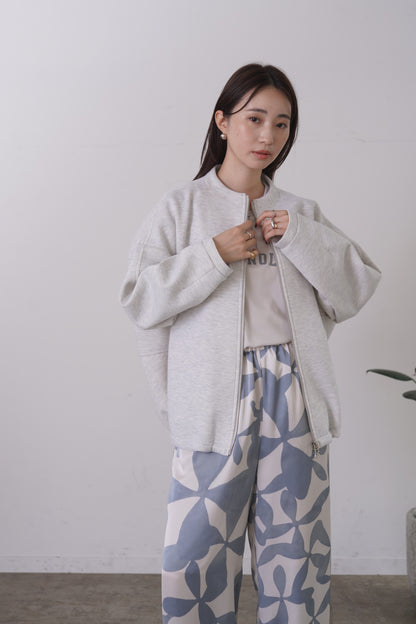 コクーンノーカラーブルゾン　35592